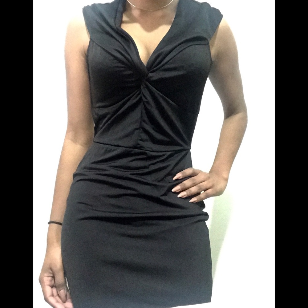 NWOT Knot-front Little Black Dress